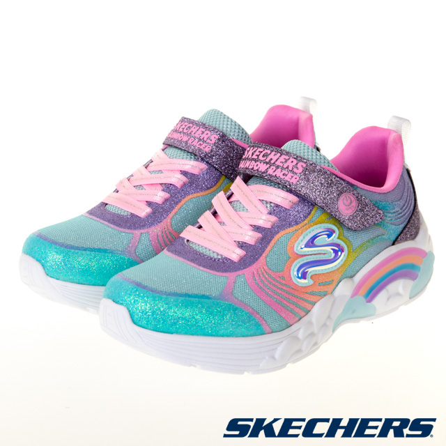 SKECHERS 女童系列燈鞋 RAINBOW RACER - 302309LMLT