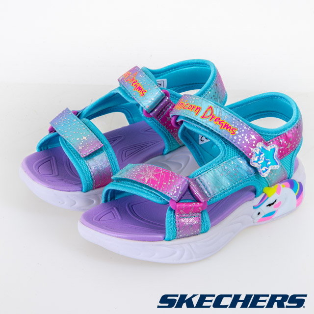 SKECHERS 女童涼拖鞋系列 UNICORN DREAMS SANDAL - 302682LPRMT