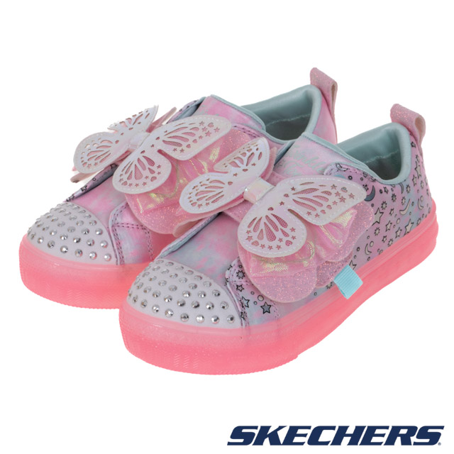 SKECHERS 女童系列 燈鞋 SHUFFLE BRIGHTS - 314270LLPMT