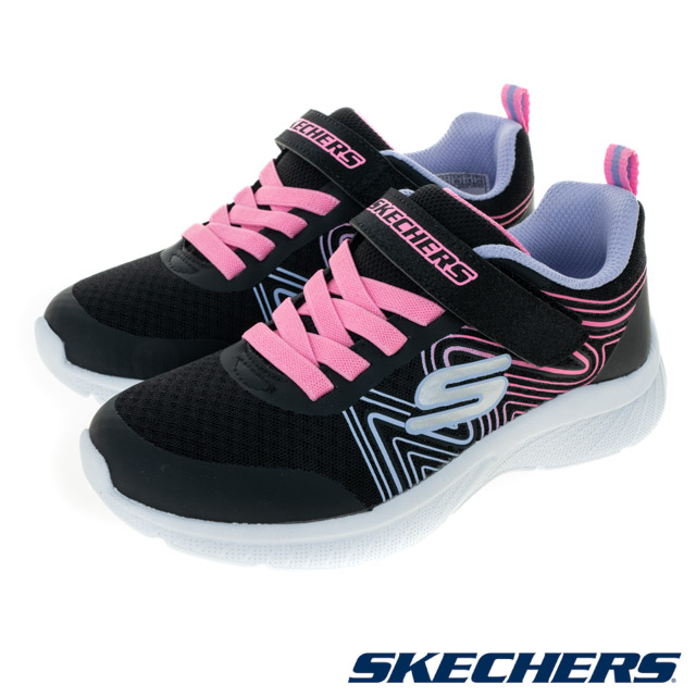 SKECHERS 童鞋 女童系列 MICROSPEC PLUS - 303535LBKMT