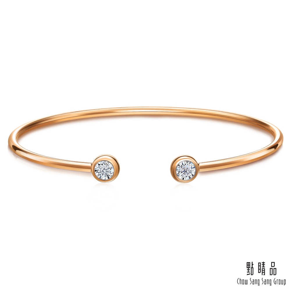 點睛品 Daily Luxe 10分 炫幻星光 18K金鑽石手鐲