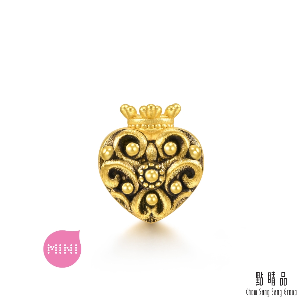 點睛品 V&A博物館系列 Mini 心型皇冠 黃金串珠
