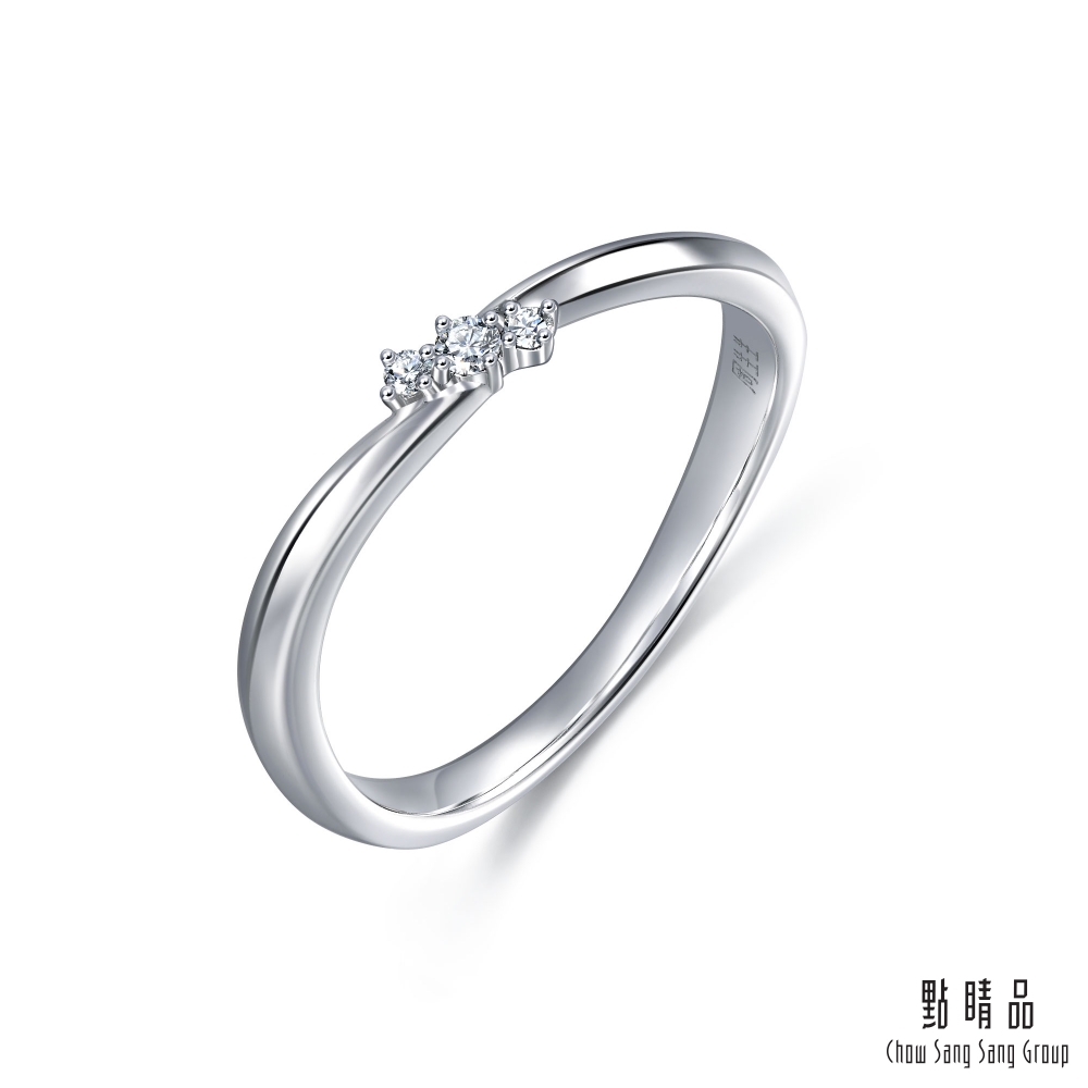 點睛品 PROMESSA 星宇系列 18K金鑽石戒指(女戒)