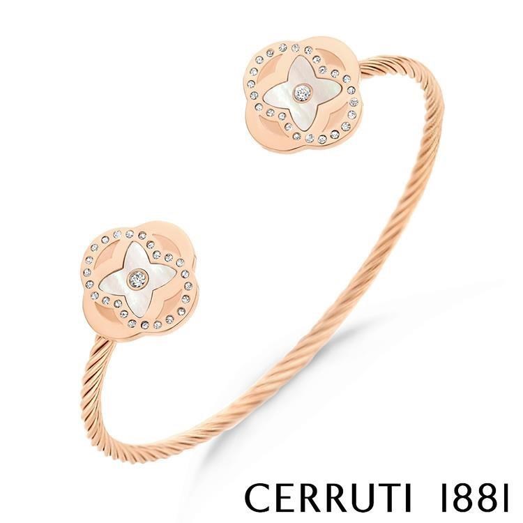 【Cerruti 1881】限量2折 經典FLORA手環 全新專櫃展示品(CG1203)