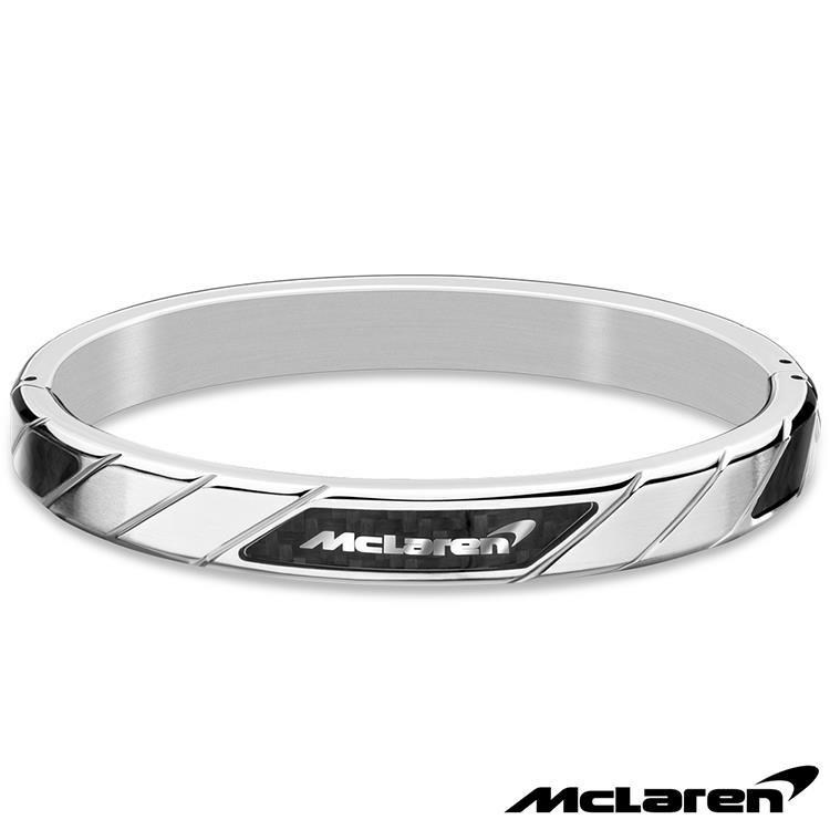 McLaren 限量2折 頂級英國超跑不銹鋼碳纖維手環 全新專櫃展示品(MG0111)