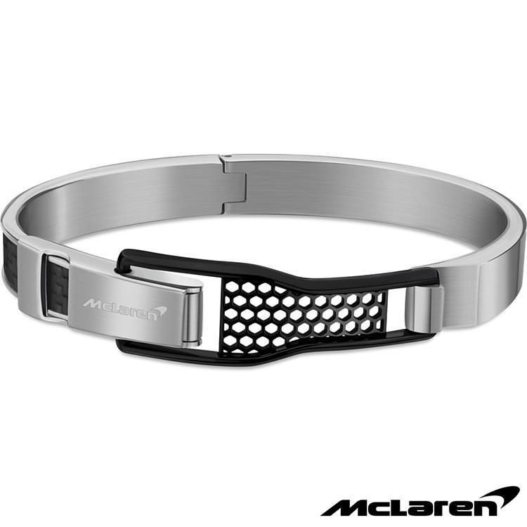 McLaren 限量2折 頂級英國超跑不銹鋼碳纖維手環 全新專櫃展示品(MG0401)