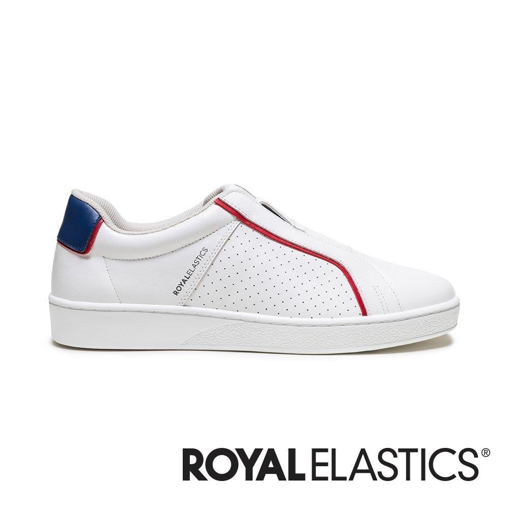 ROYAL ELASTICS Duca 白藍紅真皮運動休閒鞋 (男) 06842-015