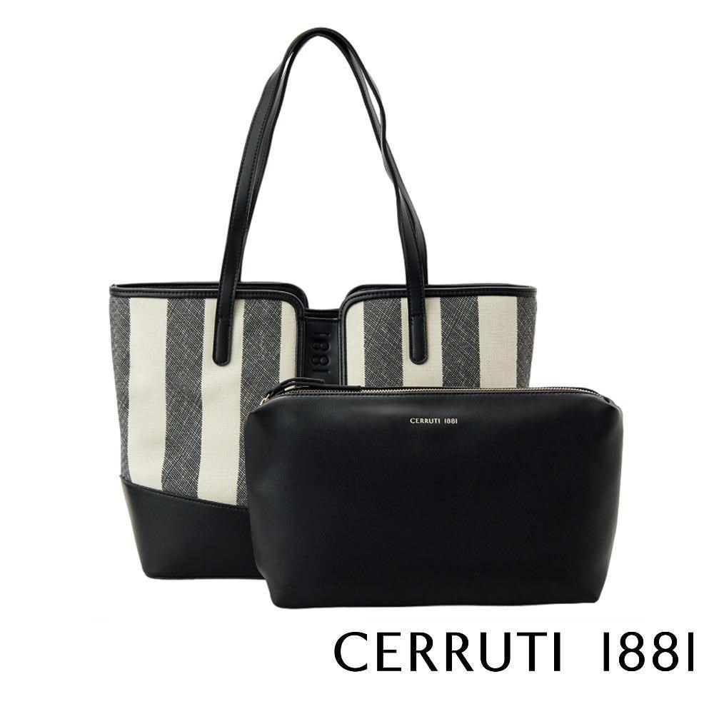 【Cerruti 1881】限量2折 義大利頂級拖特包 包中包 全新專櫃展示品(6443T)
