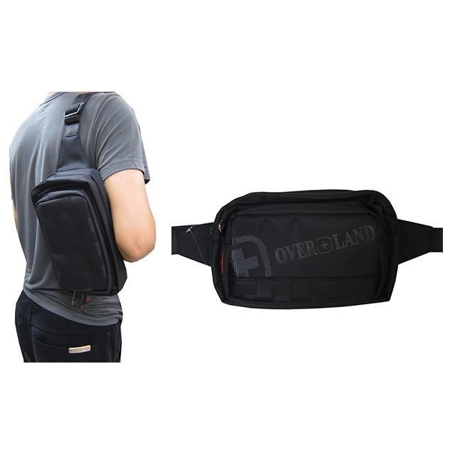 腰胸包大容量二層主袋+外袋共四層防水尼龍布可腰背肩背斜側背外出休閒工作袋