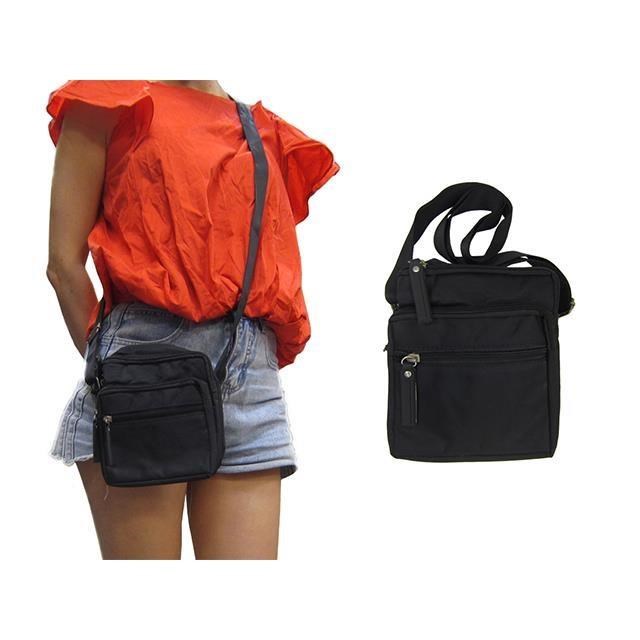斜背包超小容量台灣製造二主袋+外袋共四層防水尼龍布全齡男女適用