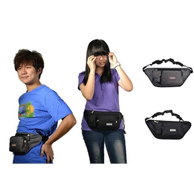腰包小容量外袋+主袋共四層腰背肩斜側台灣製造1680D防水尼龍布