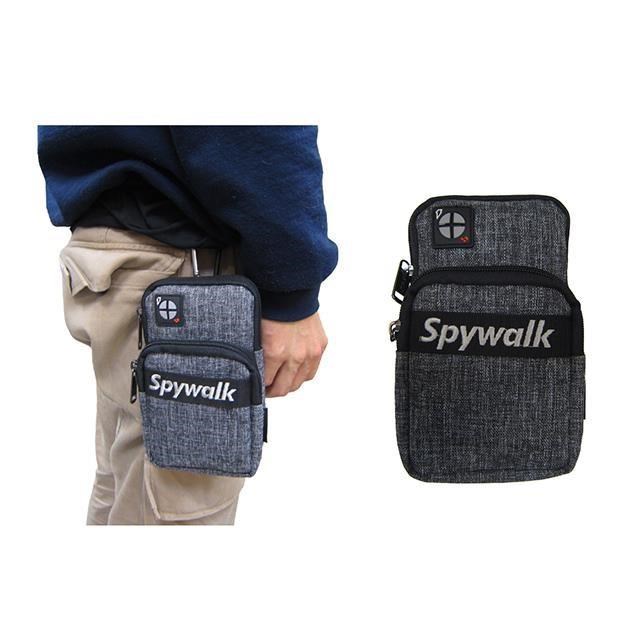 腰包小容量5.5吋機主袋+外袋共二層防水尼龍布穿過皮帶固定