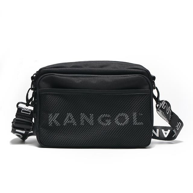 KANGOL 斜背包中容量主袋+外袋共四層進口防水尼龍布中性款