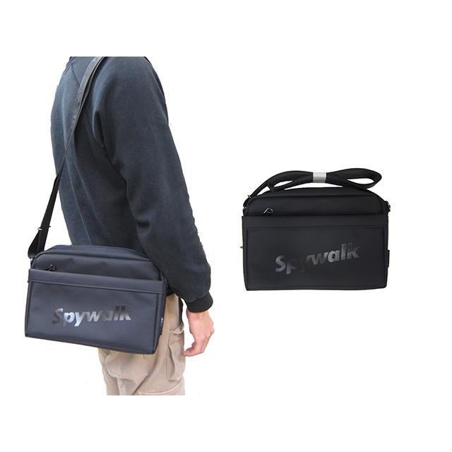 SPYWALK 斜側包中容量二主袋+外袋共四層8吋平板進口防水尼龍布肩背斜側