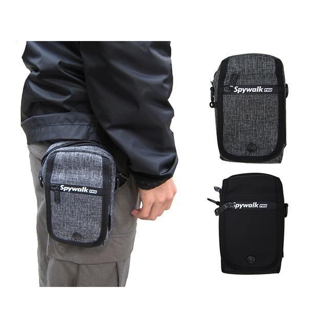 SPYWALK 腰掛包中容量6吋機防水尼龍主袋+外袋共四層穿過皮帶