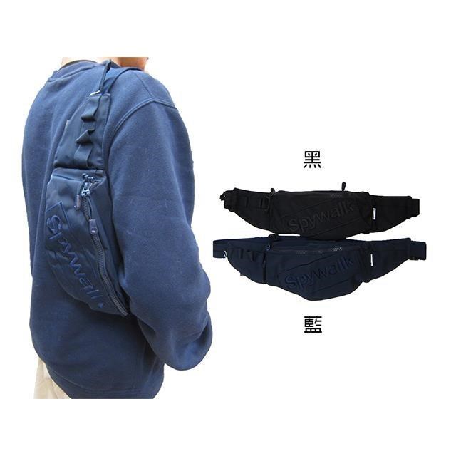 SPYWALK 腰胸包小容量主袋+外袋共三層耐用大齒拉鍊腰背肩背斜側背防水尼龍布