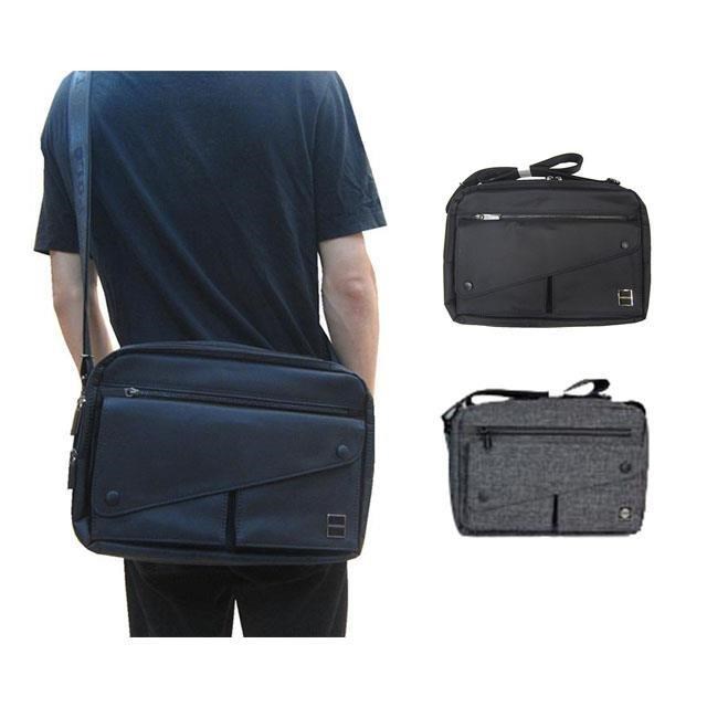SPYWALK 肩側背小容量可8吋電腦二層主袋+外袋共六層口防水尼龍布