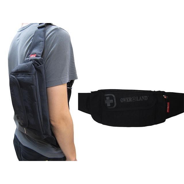 OVER-LAND 腰胸包小容量主袋+外袋共三層超輕量防水尼龍