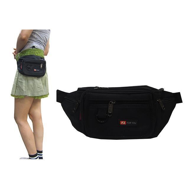 F2 腰包小容量主袋+外袋共七層隨身貼身腰包防水尼龍布運動休閒