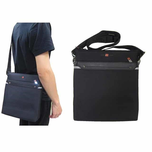 OVER-LAND 肩側包中容量主袋+外袋共五層扁型包