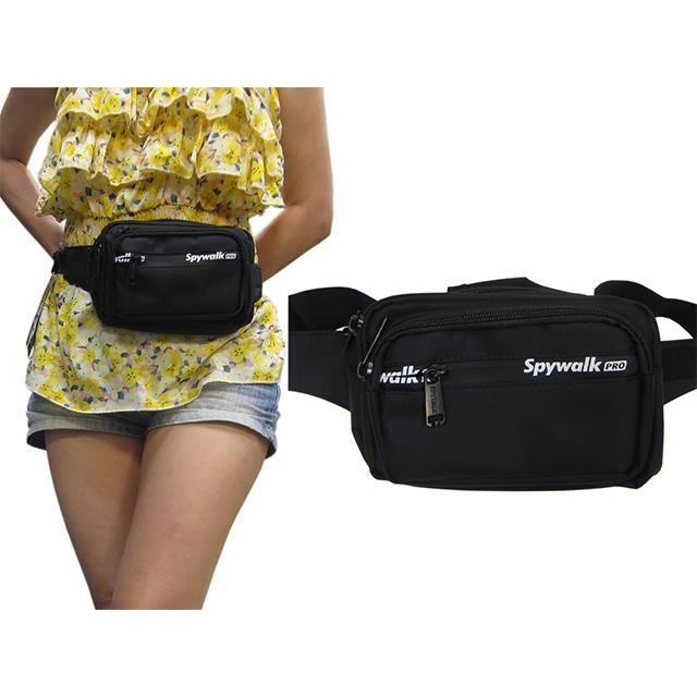 SPYWALK 腰胸包大容量三主袋+外袋共五層防水尼龍布插筆外袋
