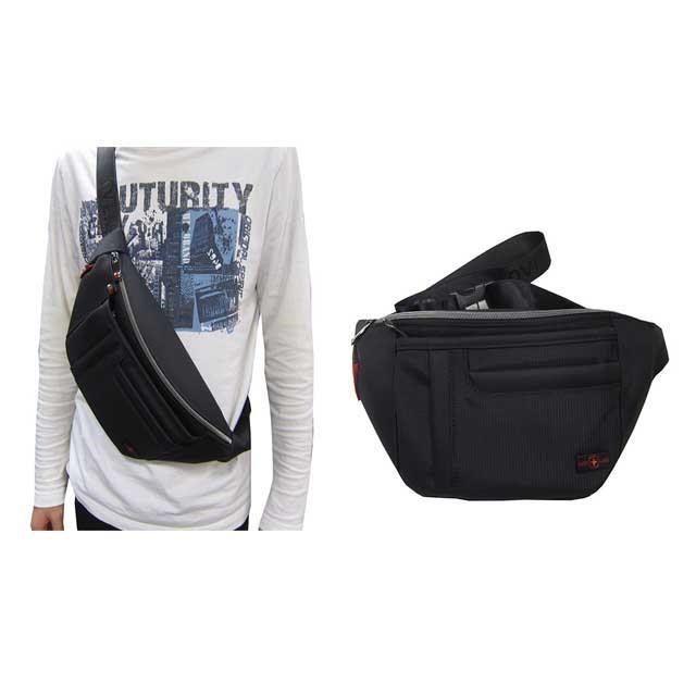 OVER-LAND 腰胸包中容量主袋+外袋共五層內插筆袋口防水尼龍
