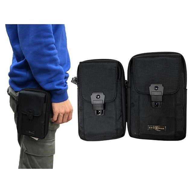 SPYWALK 腰掛包中容量5.5吋手機二主袋+外袋共三層工具包隨身品(小)
