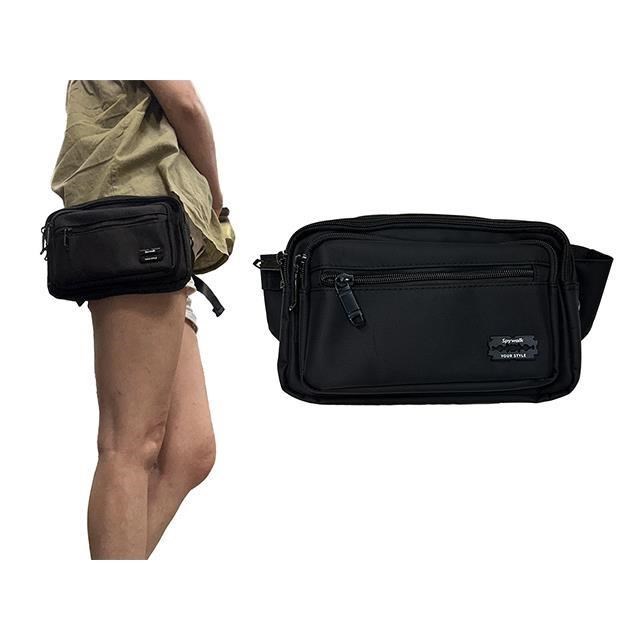 SPYWALK 腰包大容量二主袋+外袋共五層工具插筆外袋隨身腰肩斜背