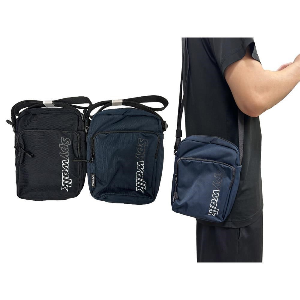 SPYWALK 肩側包超小容量簡易主袋+外袋共三層防水尼龍布