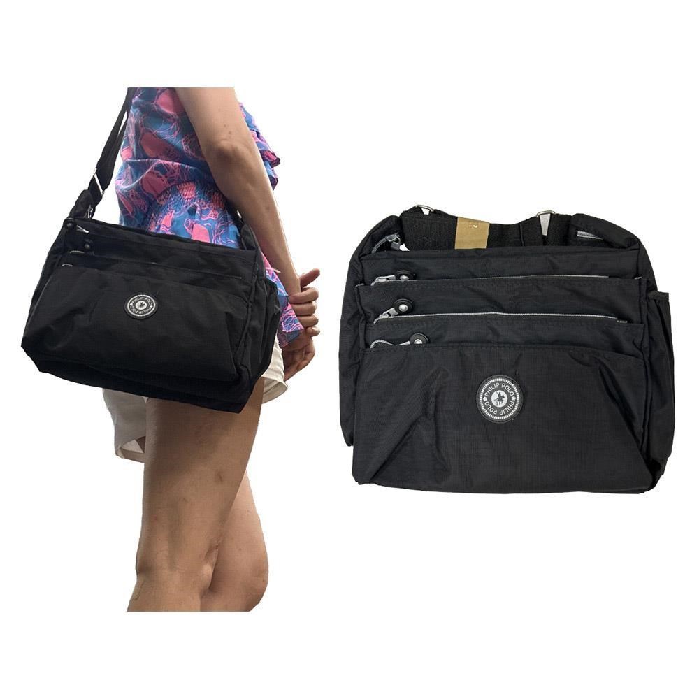 POLO 斜背包中容量主袋+外袋共五層隨身物超輕量防水尼龍布