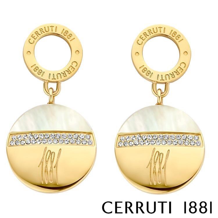 【Cerruti 1881】限量2折 經典FRAGANCIA耳環 全新專櫃展示品(CE0202)