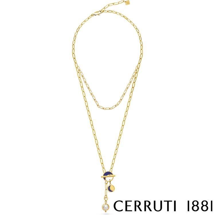 【Cerruti 1881】限量2折 經典QAMAR項鍊 全新專櫃展示品(CN1102)