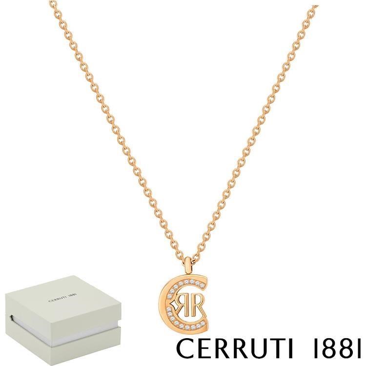 【Cerruti 1881】限量2折 經典LOGO項鍊 全新專櫃展示品(N017SR)