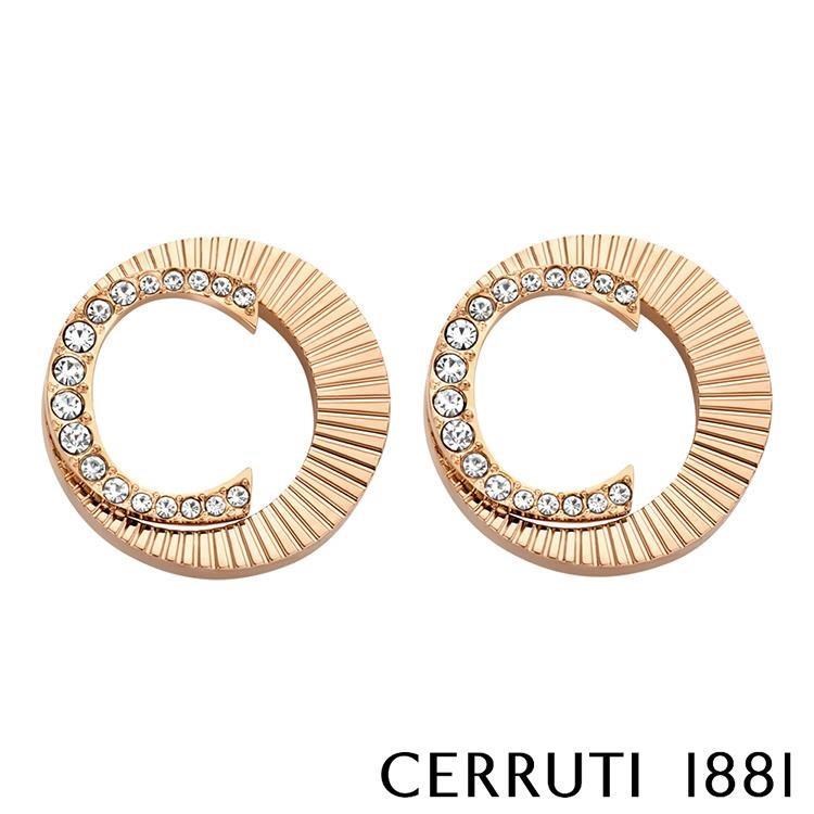 【Cerruti 1881】限量2折 經典PLEAT耳環 全新專櫃展示品(CE1003)