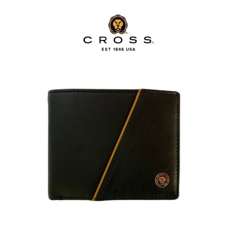 【CROSS】限量2折 頂級NAPPA小牛皮8卡皮夾 亨利系列 全新專櫃展示品(黑色)