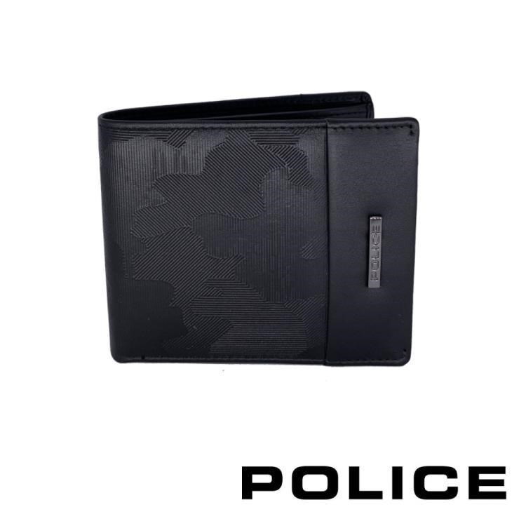 【POLICE】限量2折 頂級NAPPA小牛皮8卡皮夾 全新專櫃展示品(桑德斯系列)