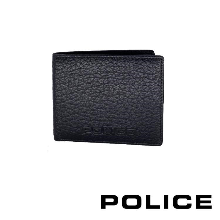 【POLICE】限量2折 頂級NAPPA小牛皮4卡1零錢袋皮夾 全新專櫃展示品(喬治系列)