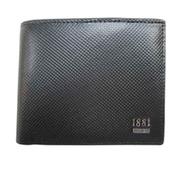 18NINO81 短夾專櫃紳士款100%進口牛皮革材質二折型主袋加長尺寸