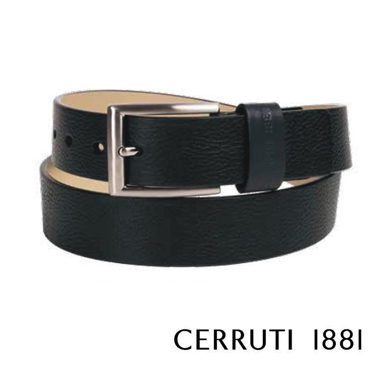 【Cerruti 1881】限量3折 頂級義大利小牛皮皮帶 全新專櫃展示品(CECU06070M)