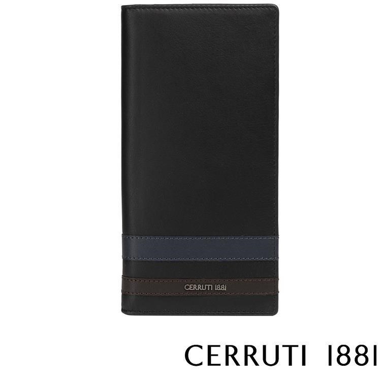 【Cerruti 1881】限量2折 頂級義大利小牛皮12卡長夾 全新專櫃展示品(5694M)