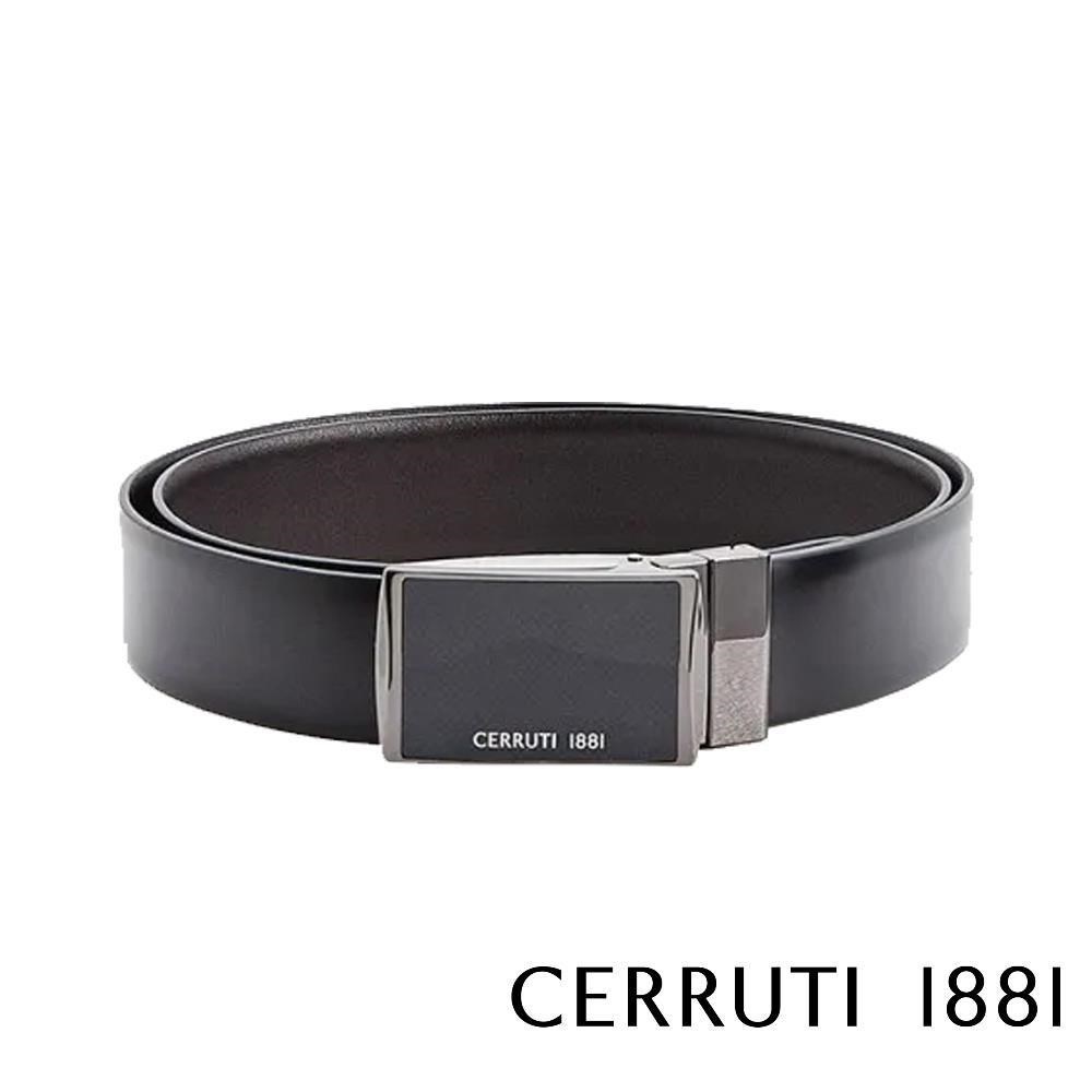 【Cerruti 1881】限量3折 頂級義大利小牛皮皮帶 全新專櫃展示品(CECT04748M)