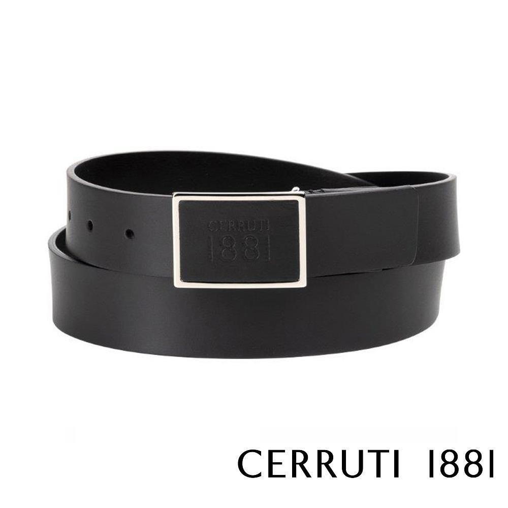 【Cerruti 1881】限量3折 頂級義大利小牛皮皮帶 全新專櫃展示品(CECU05859R)