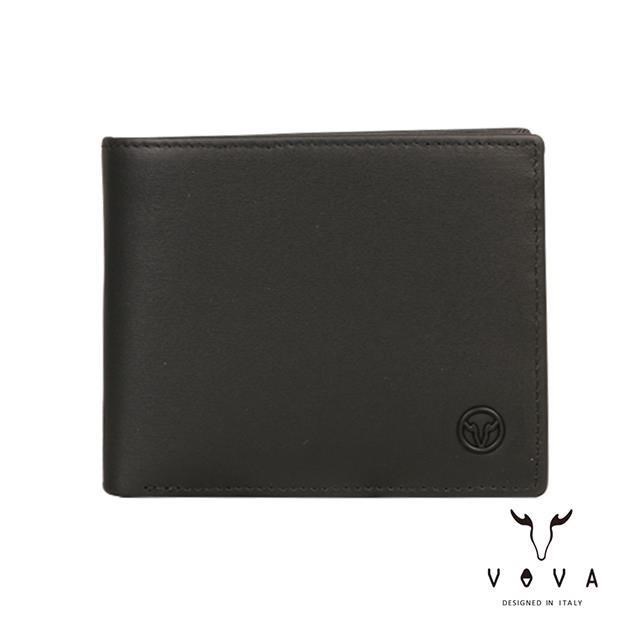 VOVA 沃汎 ARES 阿瑞斯系列4卡零錢袋皮夾 -黑色 VA131W007BK