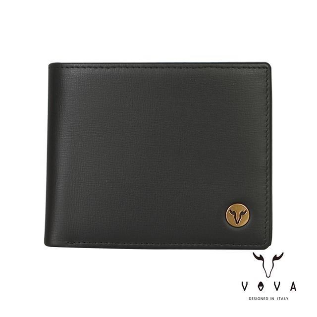 VOVA 沃汎 POSEIDON 波塞頓系列4卡零錢袋皮夾 -黑色 VA130W007BK