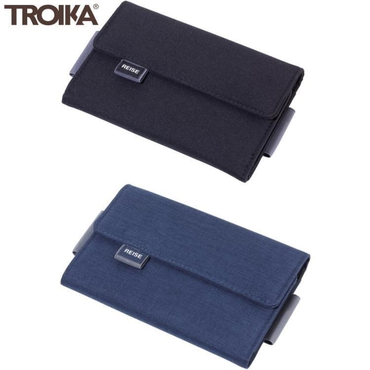 德國TROIKA手拿包18x12cm多功能收納夾TRV55(大小可放手機.筆.護照.信用卡.現金)