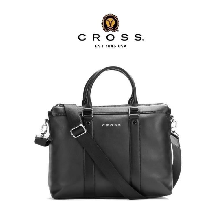 【CROSS】限量1折 頂級小牛皮手提/斜背公事包 芬利系列 全新專櫃展示品(14吋)