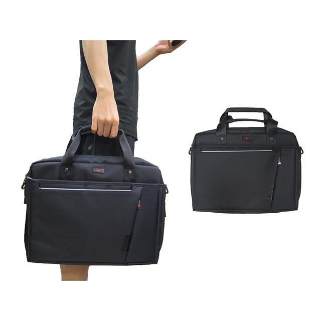 OVER LAND 文件包中容量主袋+外袋共五層14吋電腦可A4資夾防水尼龍布