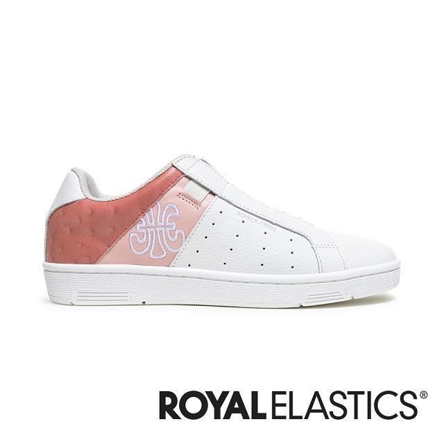 ROYAL ELASTICS ICON OG 粉白真皮運動休閒鞋 (女) 91943-011
