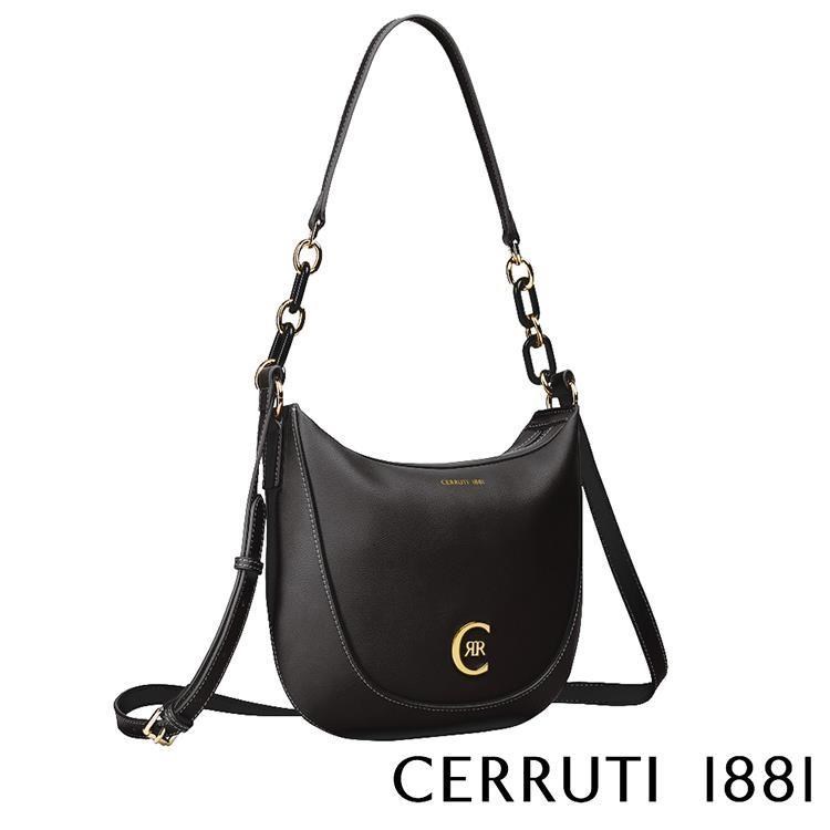 【Cerruti 1881】限量2折 頂級義大利小牛皮手提包肩背包 全新專櫃展示品(5527M)