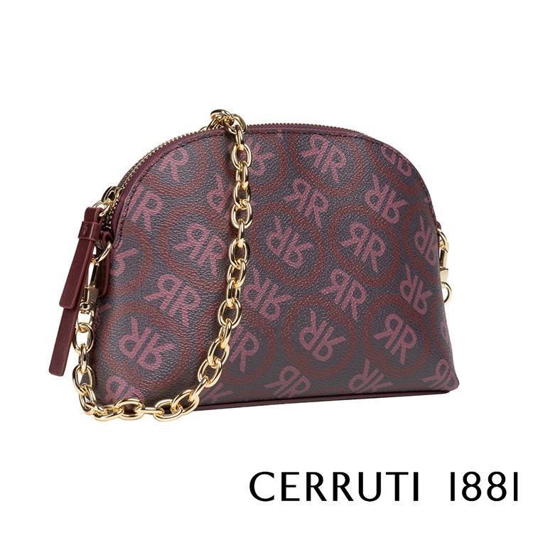 【Cerruti 1881】限量2折 頂級義大利皮革肩背包 全新專櫃展示品(5780P)